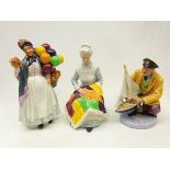 Three Royal Doulton figures comprising 'Biddy Pennyfarthing' HN1843,