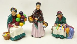 Three Royal Doulton figures, 'Silks and Ribbons' HN 2017,