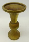 Early 20th century Chinese bronze Gu vase,