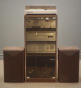 Marantz vintage hi-fi system, including TT2000 record player, SD 3000 cassette deck,