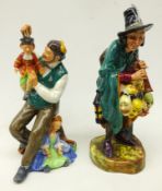 Two Royal Doulton figures comprising 'The Puppetmaker' HN2103 and 'The Mask Seller' HN2253,