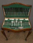 1930's canteen of silver-plated cutlery,