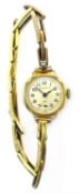 Summit Swiss 9ct gold wristwatch on plated expanding bracelet Condition Report