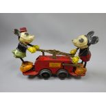 Lionel Corporation America clockwork tin plate Walt Disney Mickey and Minnie Mouse 'O' gauge