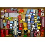 Forty unboxed and playworn Corgi models including Ice Cream Van on Ford Thames No.