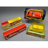 Corgi Lotus Elite No.315, Dinky Bedford AA Van No.412 and Dinky Single Decker Bus No.