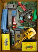 Ten Matchbox 1-75 Series military vehicles, two Matchbox King Size models K-9 and K-10,
