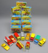 Eleven Matchbox Superfast models: Nos. 15, 42, 46, 51, 58, 60, 63, 66, 68, 70 and 71, all boxed, No.