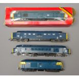 Four 'OO' gauge diesel locomotives: Hornby Class 37 Co-Co No.