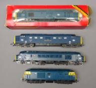 Four 'OO' gauge diesel locomotives: Hornby Class 37 Co-Co No.