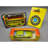 Corgi Whizzwheels Citroen SM No.284, metallic lime green, Corgi Disneyland Bus No.