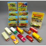 Eleven Matchbox Superfast Models: Nos. 1,10,12,15, 17, 21, 24, 32, 35, 52 and 66, ten boxed and No.