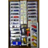 Twenty-three Oxford Die-Cast Company models of promotional and other vehicles and seventeen