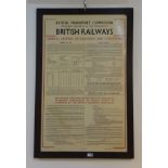 British Transport Commission - British Railways 'General Notices Regulations and Conditions' notice,