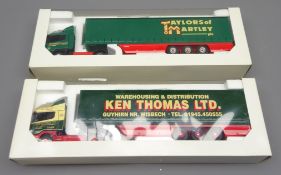 Two Eligor 1/43 scale die-cast articulated lorries 'Taylors of Martley' & 'Ken Thomas',