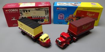 Two Corgi Classics die-cast models of commercial vehicles,