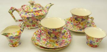 Fenton 'Du Barry' pattern tea for two,