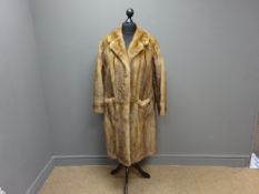 Vintage three quarter length mink fur coat