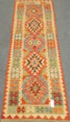 Baluchi red ground runner,