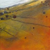 Scaurs Robin Hoods Bay, mixed media on canvas Janet R Moodie (British 1938-2010) 35.5cm x 35.