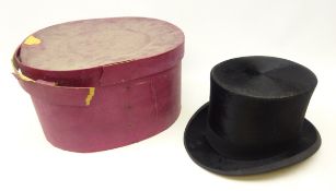 Early 20th century silk top hat by Tress & Co.