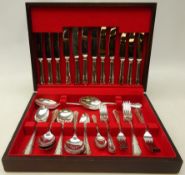 Street & James silver-plated canteen of cutlery in the Dubarry pattern,