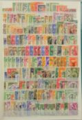 Mainly early Commonwealth and a few British Empire stamps, accumilation in stockbook,