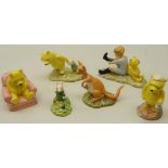 Six Royal Doulton The Winnie the Pooh Collection figures,