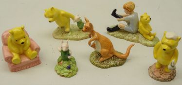 Six Royal Doulton The Winnie the Pooh Collection figures,