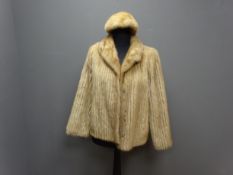 Vintage short mink coat size 14 and matching mink hat (2)