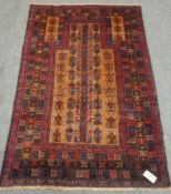 Old Baluchi prayer rug,