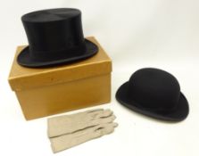 Christys' London Bowler hat, a boxed R.W.