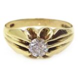 9ct gold cubic zirconia ring, hallmarked Condition Report Approx 2.