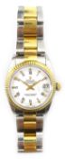 Rolex Oyster Perpetual Datejust mid-size wristwatch, bi-colour bracelet model 68273 no R693360,