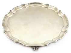 Silver salver by Parkin Silversmiths Sheffield 1981, 15.