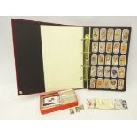 Album of Cigarette cards produced by the Card Collectors Society including Naval Dresses and Badges,