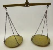 Pair Vintage brass hanging balance scales Condition Report <a href='//www.