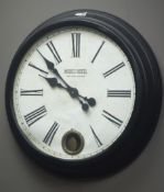 Circular qaurtz wall clock, 'India Street Glasgow',