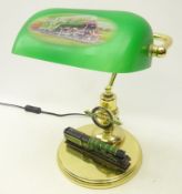Bradford Exchange 'Flying Scotsman' bankers style lamp,
