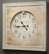 Vintage style 'Cafe de la Tour' wall clock, W71cm, H71cm,