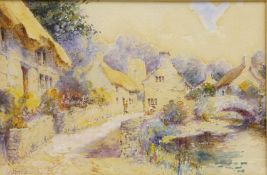 Rural Village Landscape, watercolour signed by Leyton Forbes (British 1882-1953) 14.
