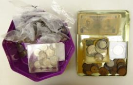 Collection of Great British and World coins and banknotes including;