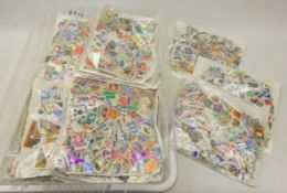 Accumulation of World Stamps, in thirty-six bags, approximately 6.