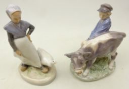 Two Royal Copenhagen figures;