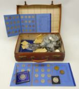 Quantity of Great British and World coins including; incomplete Whitman folders,
