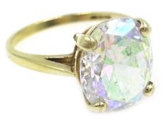 9ct gold mystic topaz ring, hallmarked Condition Report 3.