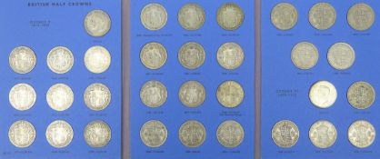 Whitman folder, 'Great Britain half crowns collection 1911 to 1940', complete,