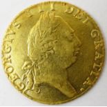 George III 1789 gold half 'spade' guinea