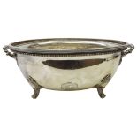 Large Victorian Elkington plate oval meat dish cover, converted to a wine cooler,