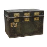 Victorian 'Milners Patent Double Chambered Fire Resistant' portable deposit box,
